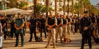Unidades caninas de policía local, en perenne formación